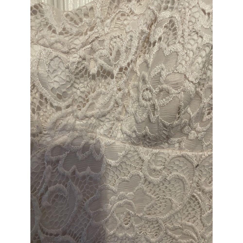 Candies Floral Maxi Dress Lace Corset Front Slit Cottagecore M - Picture 6 of 10